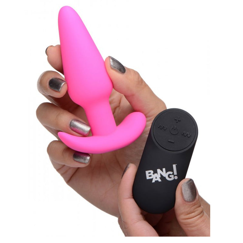 Bang 21X Vibrating Silicone Butt Plug With Remote Control