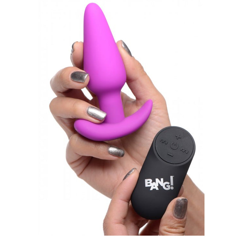 Bang 21X Vibrating Silicone Butt Plug With Remote Control