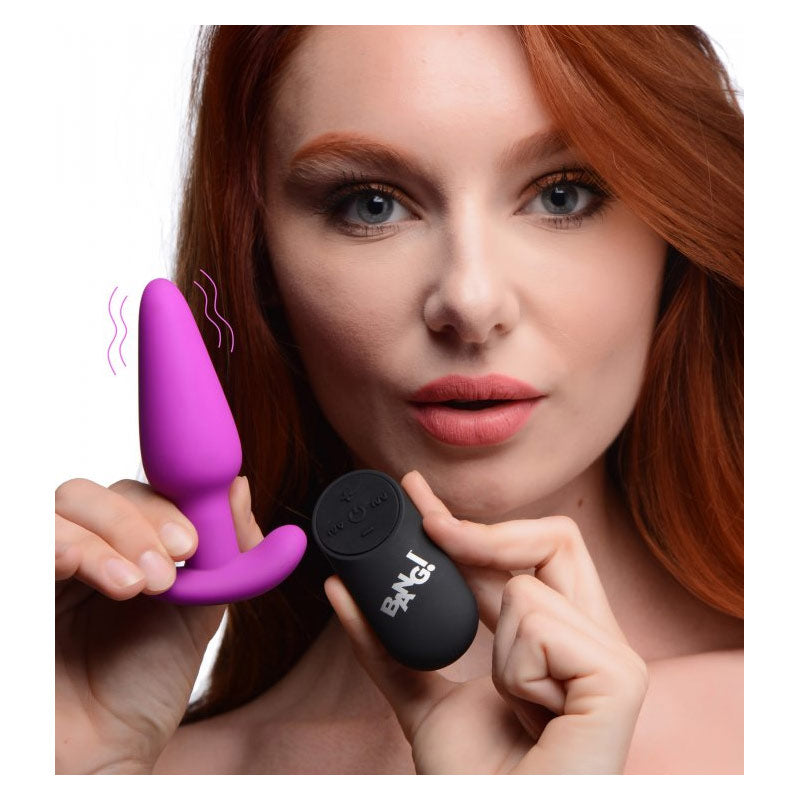Bang 21X Vibrating Silicone Butt Plug With Remote Control