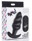 Bang 21X Vibrating Silicone Swirl Butt Plug With Remote Control