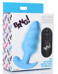 Bang 21X Vibrating Silicone Swirl Butt Plug With Remote Control