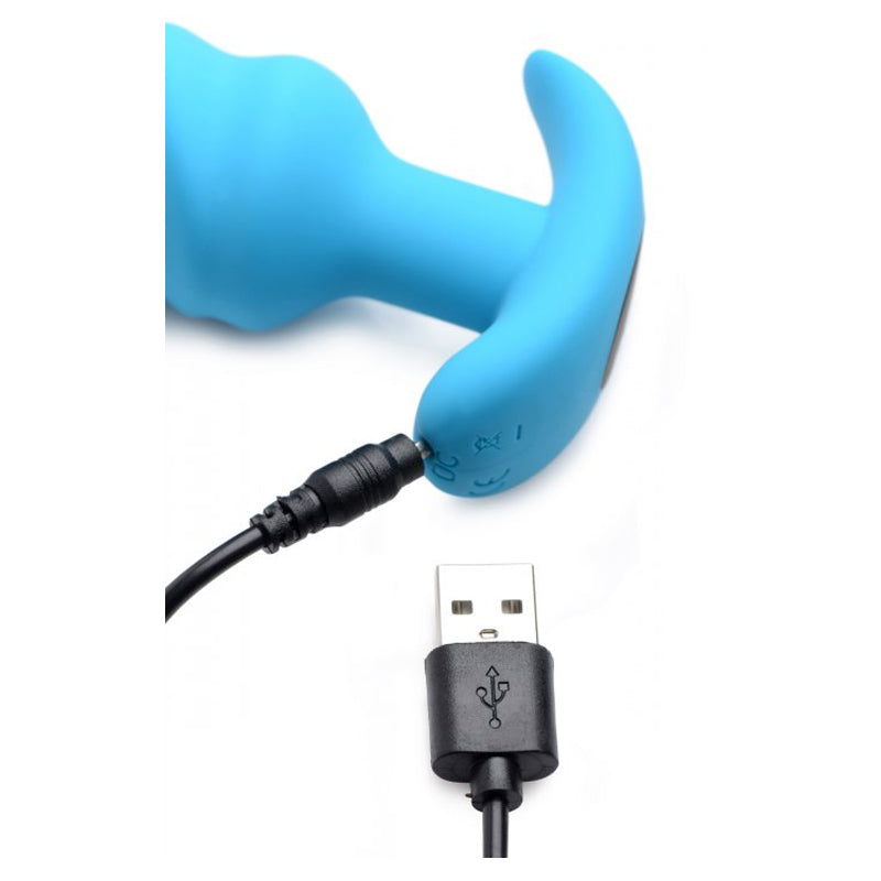 Bang 21X Vibrating Silicone Swirl Butt Plug With Remote Control