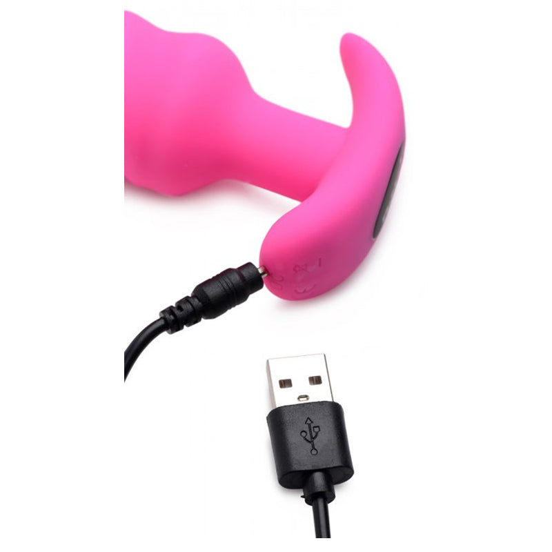 Bang 21X Vibrating Silicone Swirl Butt Plug With Remote Control