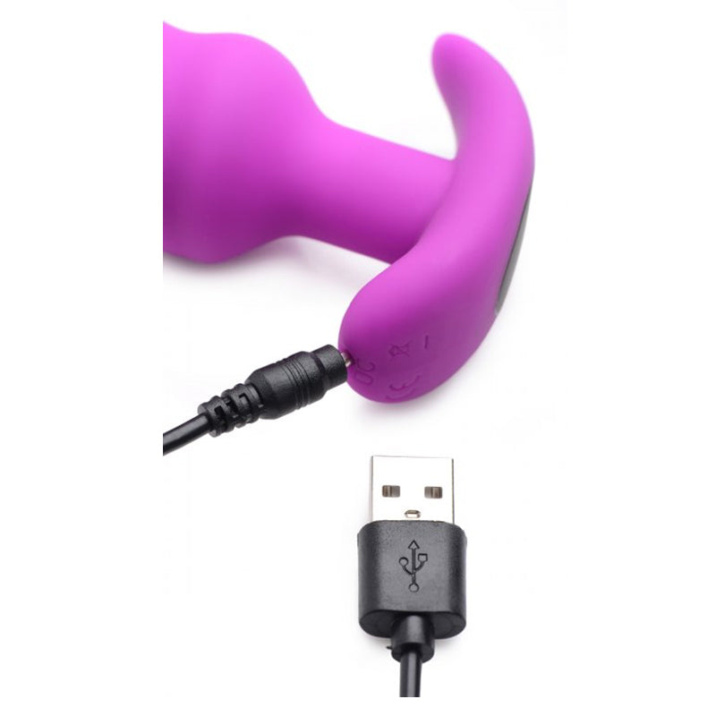 Bang 21X Vibrating Silicone Swirl Butt Plug With Remote Control
