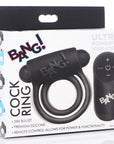 Bang Silicone Cock Ring & Bullet With Remote Control