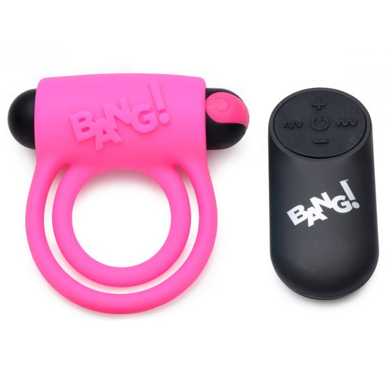 Bang Silicone Cock Ring &amp; Bullet With Remote Control