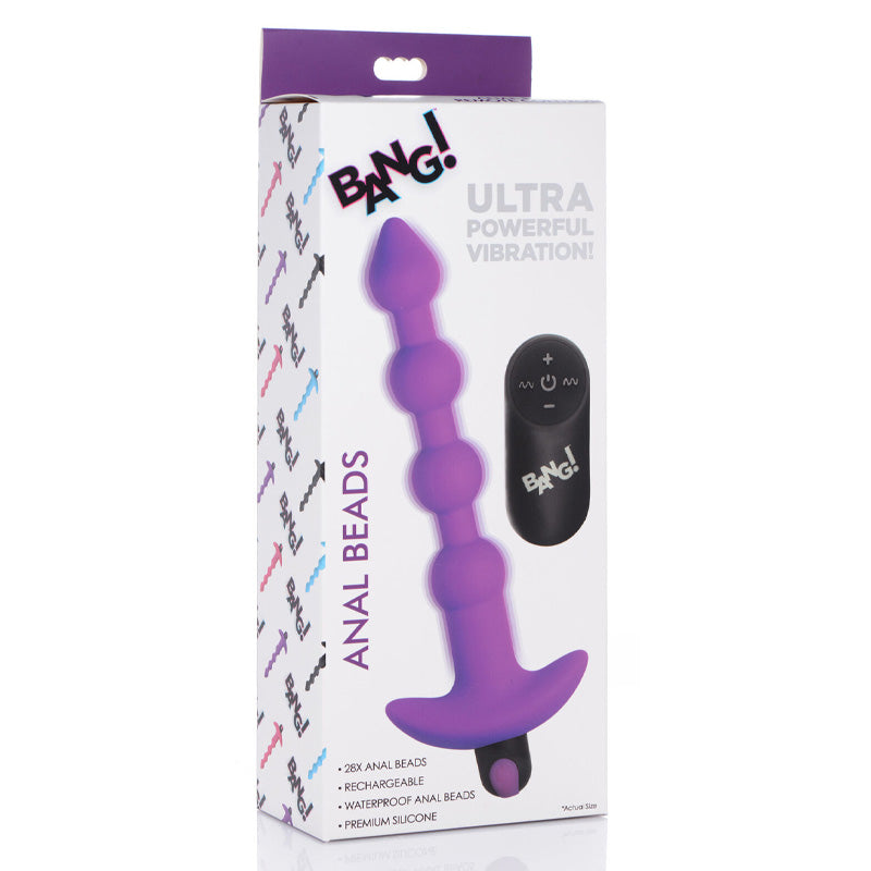 Bang Vibrating Silicone Anal Beads &amp; Remote Control