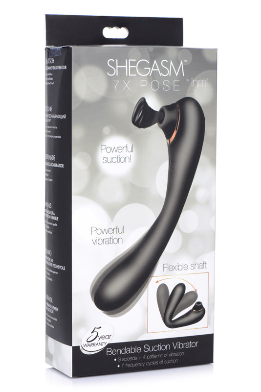 Shegasm 7X Pose Bendable Suction Vibrator