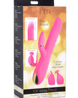 10X Versa-Thrust Vibrating and Thrusting Silicone Rabbit with 3 Attachments