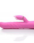 10X Versa-Thrust Vibrating and Thrusting Silicone Rabbit with 3 Attachments