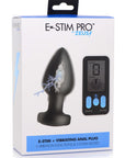 E-Stim Pro Silicone Vibrating Anal Plug with Remote Control