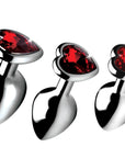 Red Heart Gem Anal Plug Set