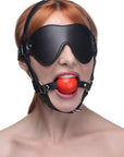 Blindfold Harness With Ball Gag