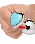 Gemstones Turquoise Heart Anal Plug